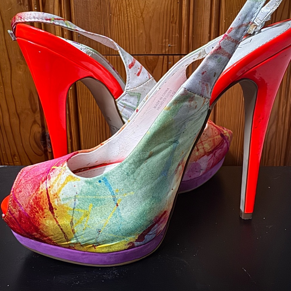 Aldo Multicolor Platform Heels